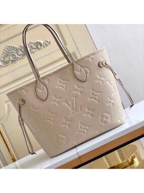 💎✨Louis Vuitton✨NEVERFULL MM M45684 Tourterelle Gray